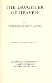 Cover of: The daughter of heaven by Gautier, Judith, Gautier, Judith