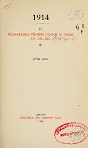 Cover of: 1914 by Field-Marshal John Denton Pinkstone French, 1st Earl of Ypres