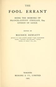 Cover of: The fool errant by Maurice Henry Hewlett