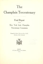 Cover of: The Champlain tercentenary. by New York (State). Lake Champlain tercentenary commission.