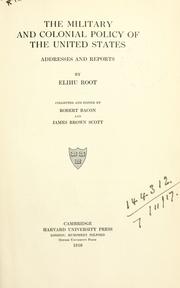 Cover of: Addresses and reports by Elihu Root