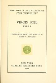 Cover of: Virgin soil by Ivan Sergeevich Turgenev