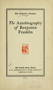 Cover of: The autobiography of Benjamin Franklin. by Benjamin Franklin