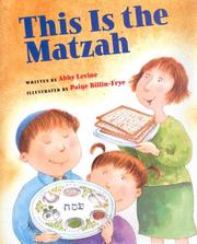 Cover of: This is the matzah by Abby Levine