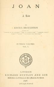 Cover of: Joan. by Rhoda Broughton