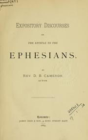Expository discourses on the Epistle to the Ephesians