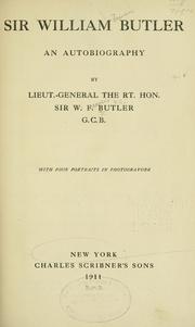 Cover of: Sir William Butler by Sir William Francis Butler