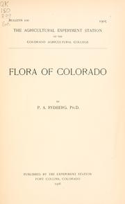 Cover of: Flora of Colorado by Rydberg, Per Axel