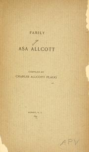 Cover of: Family of Asa Alcott