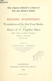 Cover of: Translation of the first four books of the Aeneis of P. Virgilius Maro by Publius Vergilius Maro
