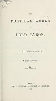 Cover of: Poetical works. by Lord Byron