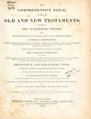 Cover of: The comprehensive Bible