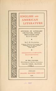 Cover of: English and American literature by Charles Herbert Sylvester, Charles Herbert Sylvester