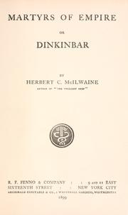 Cover of: Martyrs of empire, or, Dinkinbar