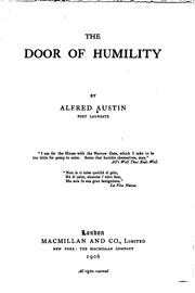 Cover of: The door of humility by Austin, Alfred