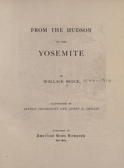 Cover of: From the Hudson to the Yosemite