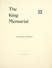 Cover of: The King memorial.