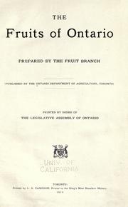 Cover of: The fruits of Ontario