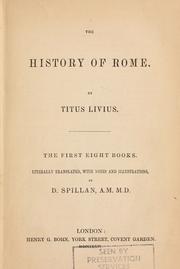 Cover of: The history of Rome. by Titus Livius