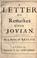 Cover of: A letter of remarkes upon Jovian.