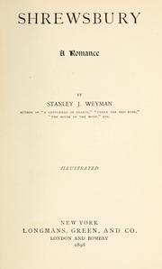 Shrewsbury by Stanley John Weyman