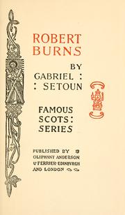 Robert Burns by Gabriel Setoun