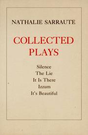 Plays by Nathalie Sarraute