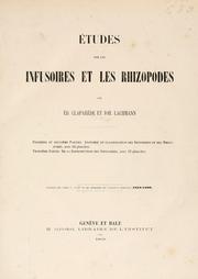 Cover of: ©ØEtudes sur la infusoires et les rhizopodes