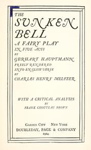 Cover of: The sunken bell by Gerhart Hauptmann, Gerhart Hauptmann