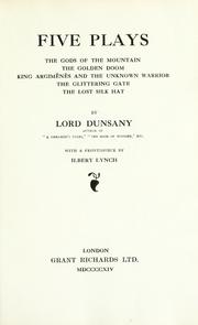 Cover of: Five plays. by Lord Dunsany
