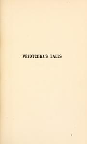 Cover of: Verotchka's tales by D. N. Mamin-Sibiri︠a︡k