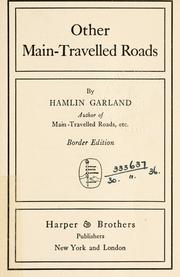 Cover of: Other main-travelled roads. by Hamlin Garland