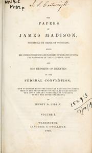 Cover of: Papers by James Madison