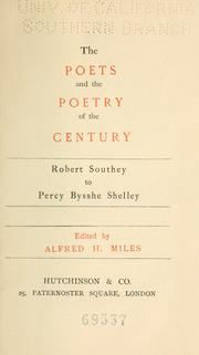 Cover of: The poets and the poetry of the century ...
