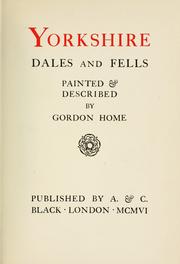 Cover of: Yorkshire dales and fells