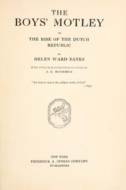 Cover of: The boys' Motley by Helen Ward Banks