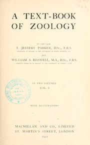 A text-book of zoology by T. Jeffery Parker