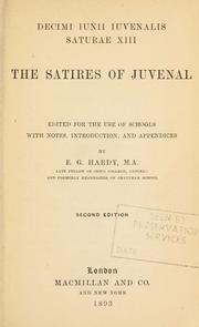 Cover of: Satires. by Juvenal