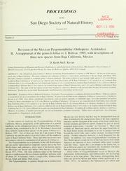 Cover of: Proceedings of the San Diego Society of Natural History by 