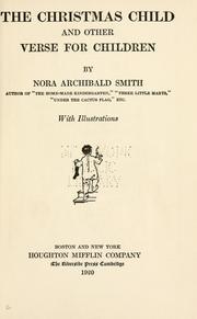 Cover of: The Christmas child by Nora Archibald Smith