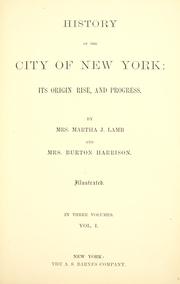 Cover of: History of the City of New York by Martha J. Lamb