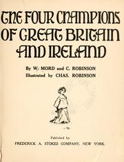 Cover of: The four champions of Great Britain and Ireland by W. Mord