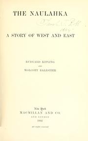 Cover of: The  naulahka by Rudyard Kipling