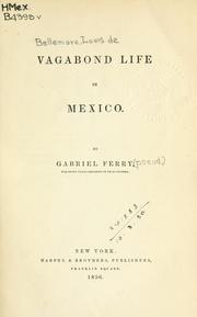Cover of: Vagabond life in Mexico