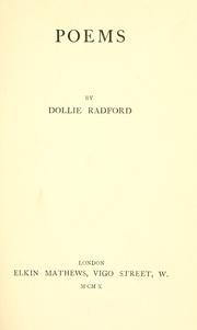 Cover of: Poems by Dollie Radford