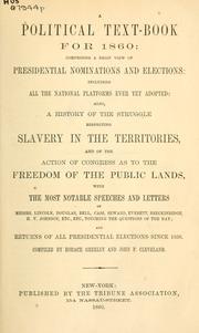 Cover of: A political text-book for 1860 by Greeley, Horace