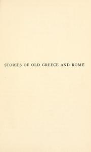 Cover of: Stories of old Greece and Rome by Emilie K. Baker