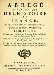Cover of: Abrégé chronologique de l'histoire de France