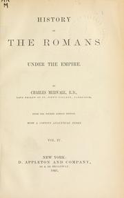 Cover of: History of the Romans under the Empire: with a copious analytical index.