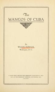 Cover of: The mangos of Cuba by Wilson Popenoe